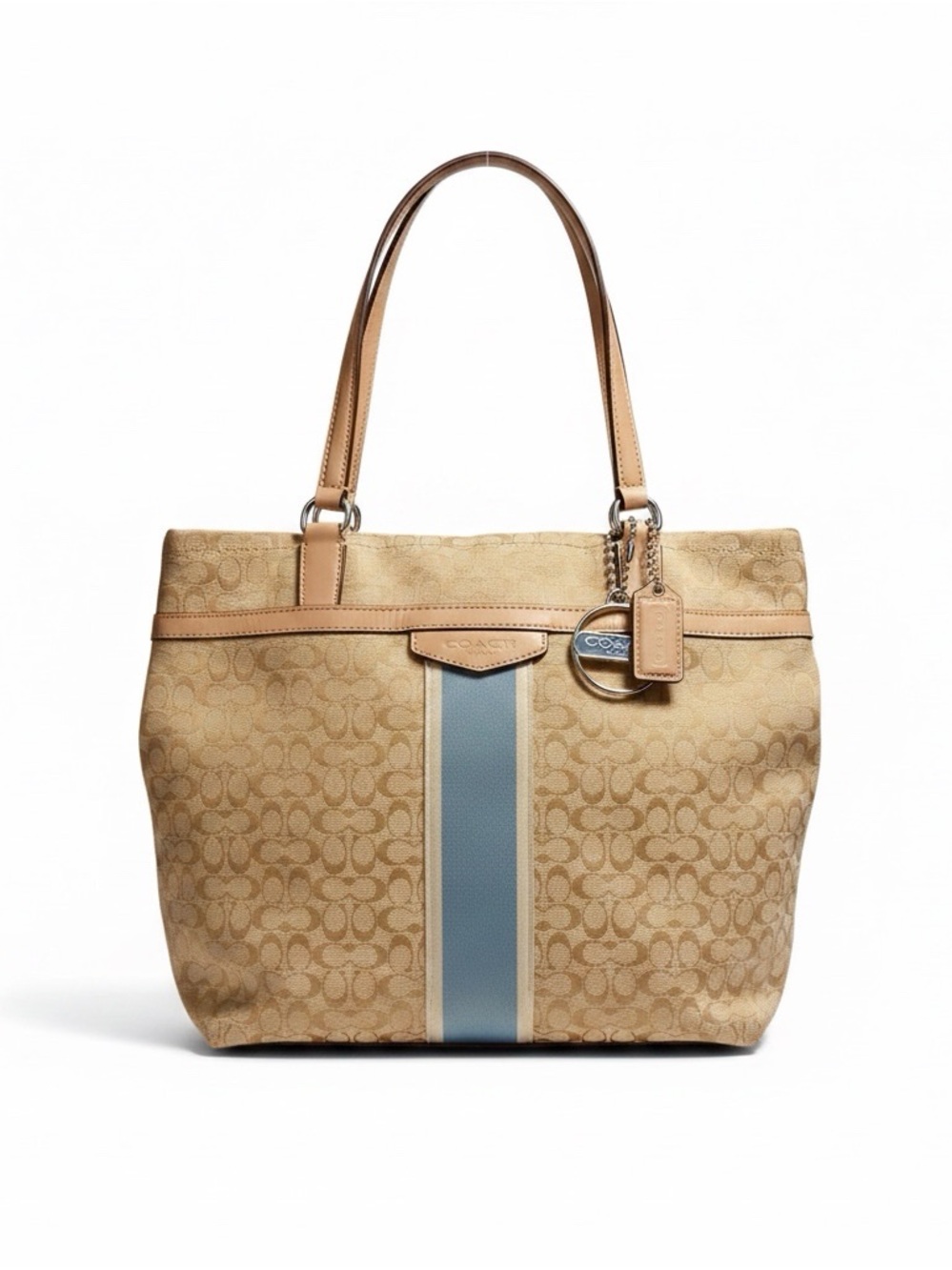 Coach Signature Stripe Tote